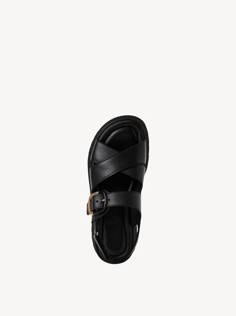en cuir à talons hauts sandales - noir 1-28704-44-003 acheter tamaris sandales en ligne