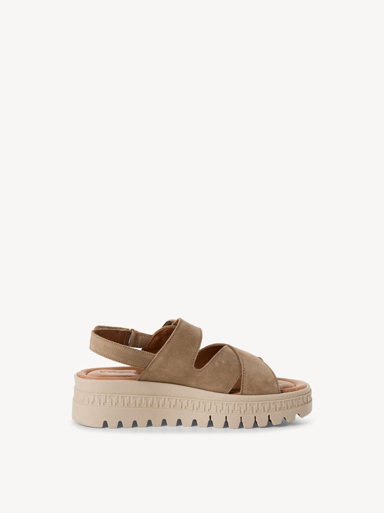 en cuir à talons hauts sandales - beige 1-28704-44-341 acheter tamaris sandales en ligne