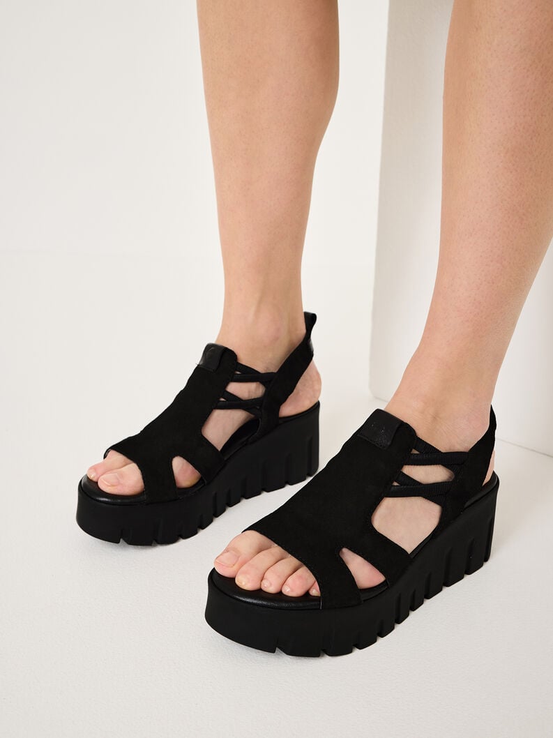 en cuir à talons hauts sandales - noir 1-28717-44-001 acheter tamaris sandales en ligne