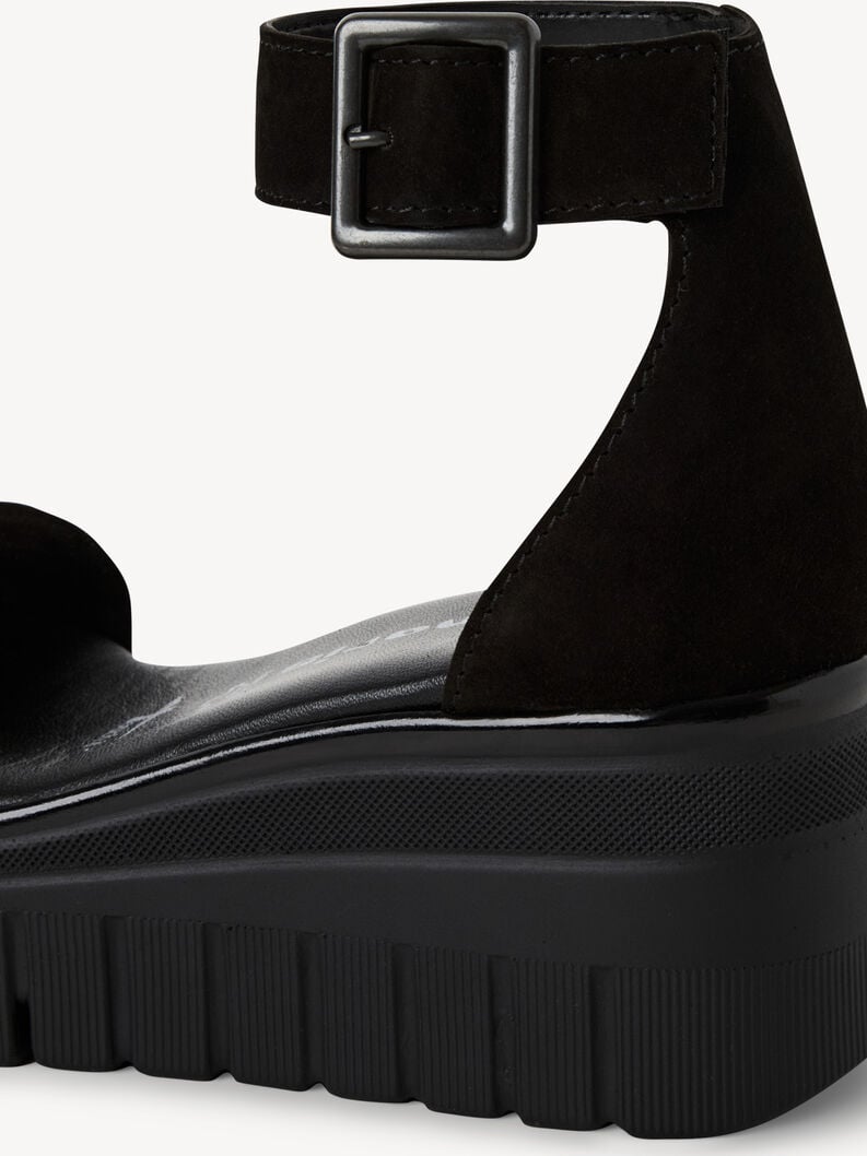 en cuir à talons hauts sandales - noir 1-28718-44-001 acheter tamaris sandales en ligne
