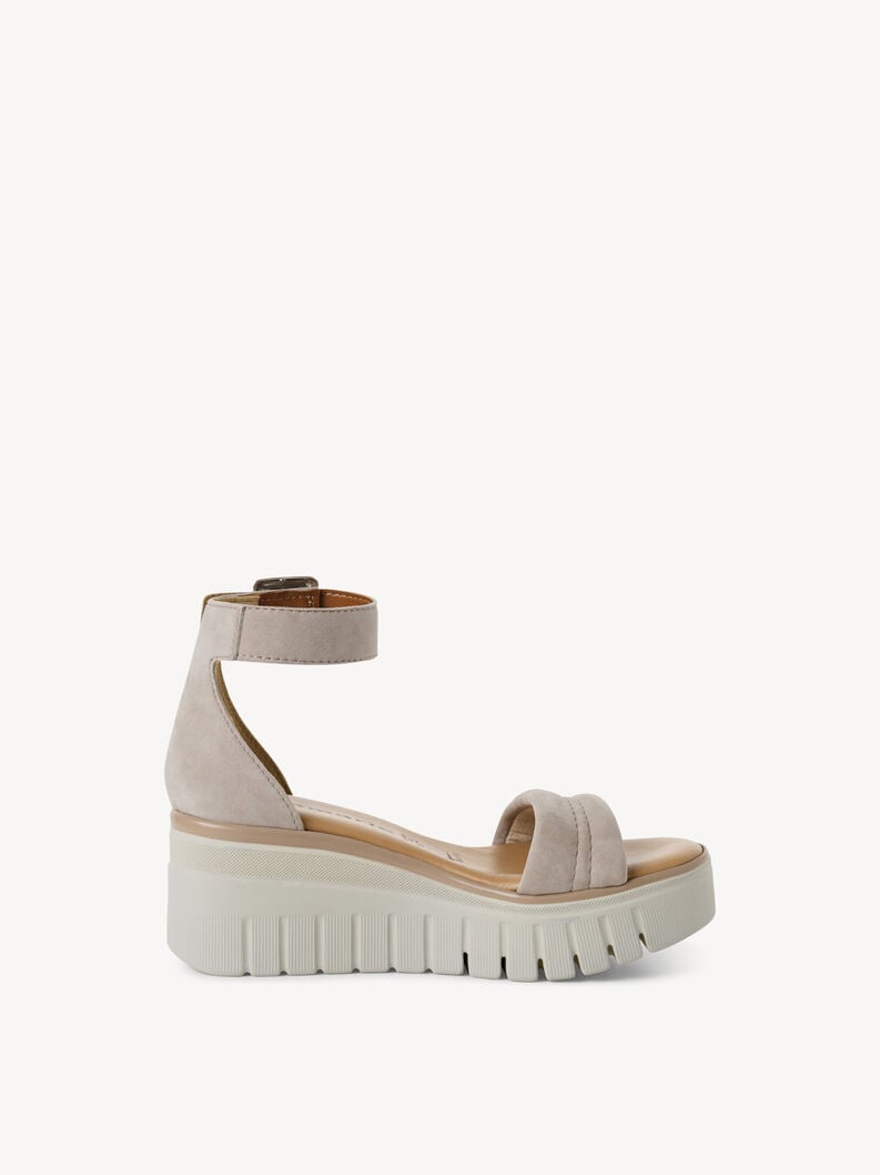 en cuir à talons hauts sandales - beige 1-28718-44-341 acheter tamaris sandales en ligne