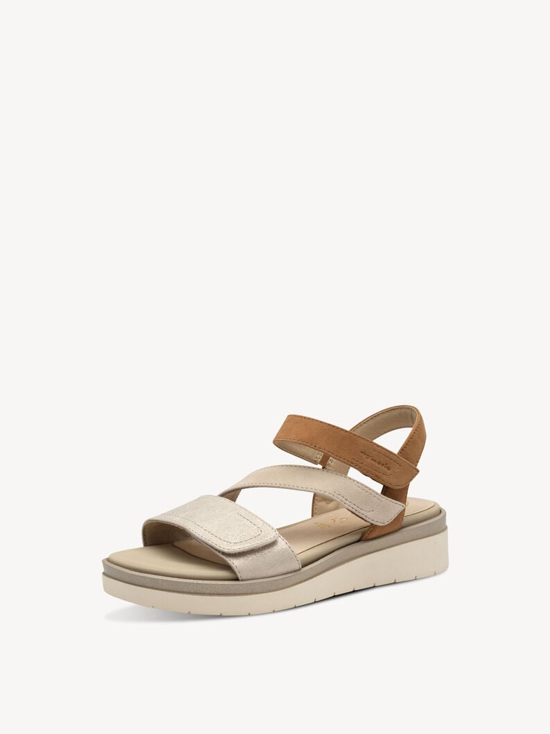 en cuir à talons hauts sandales - brun 8-88705-44-490 acheter tamaris sandales en ligne