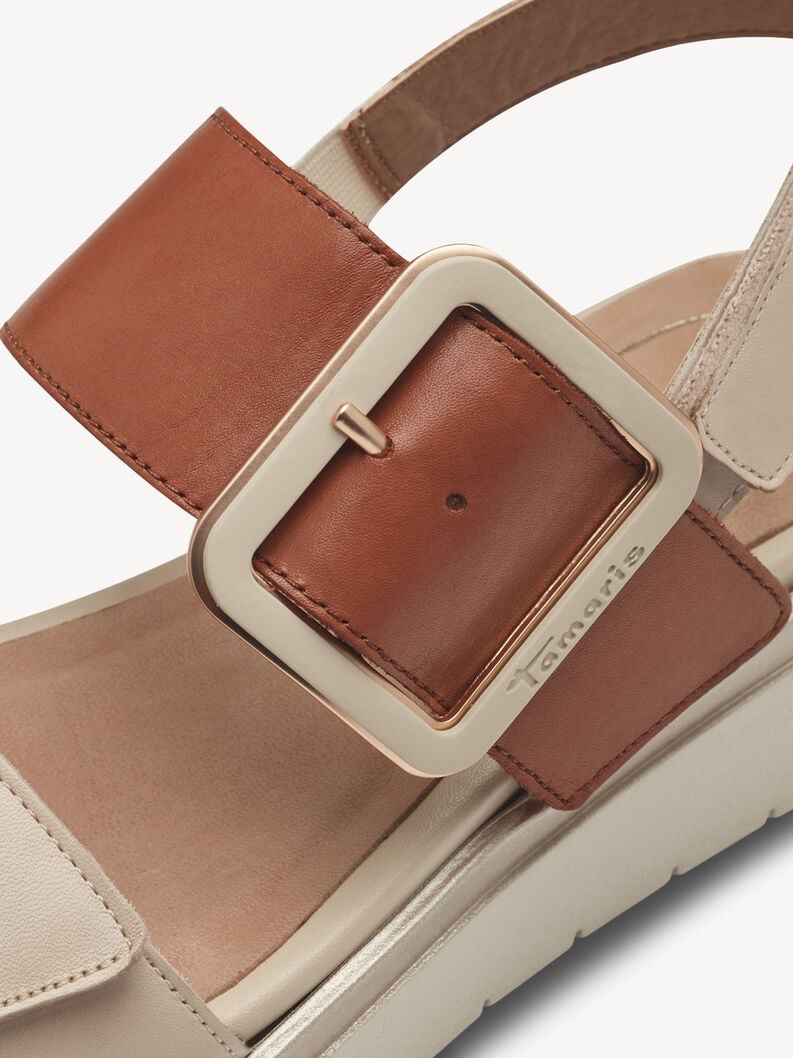 en cuir à talons hauts sandales - beige 8-88706-42-414 acheter tamaris sandales en ligne