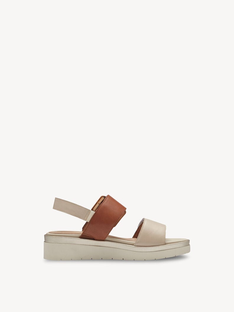 en cuir à talons hauts sandales - beige 8-88706-42-414 acheter tamaris sandales en ligne