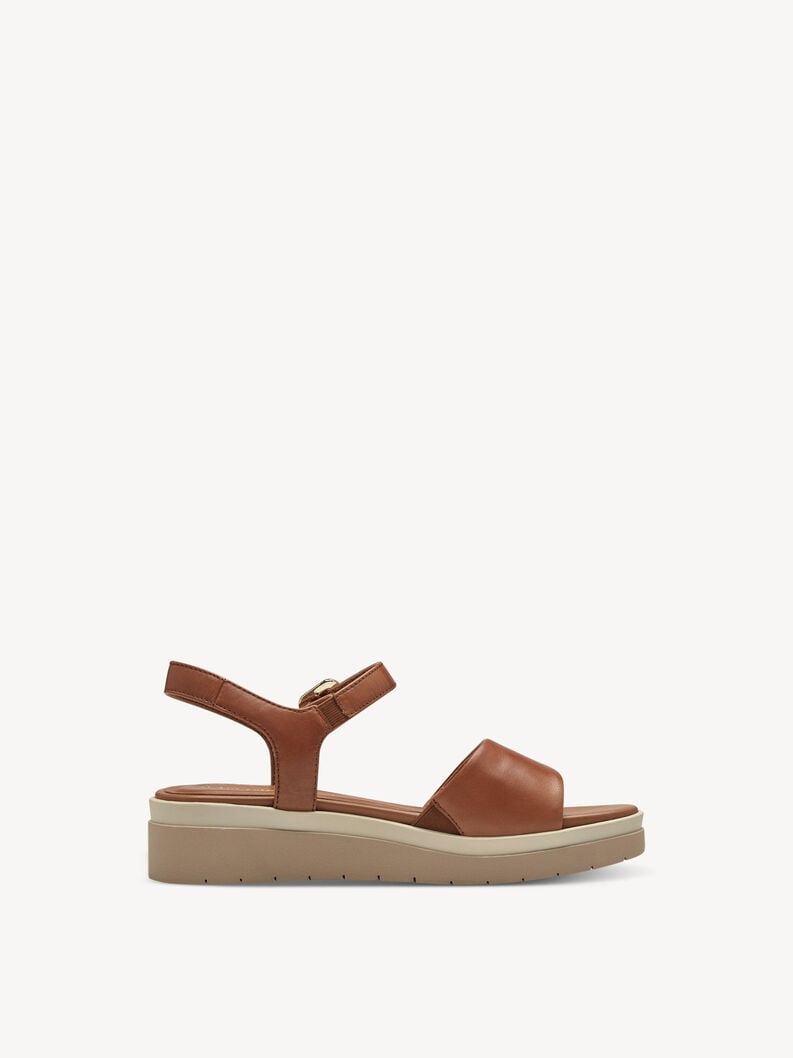 en cuir à talons hauts sandales - brun 8-88708-42-440 acheter tamaris sandales en ligne