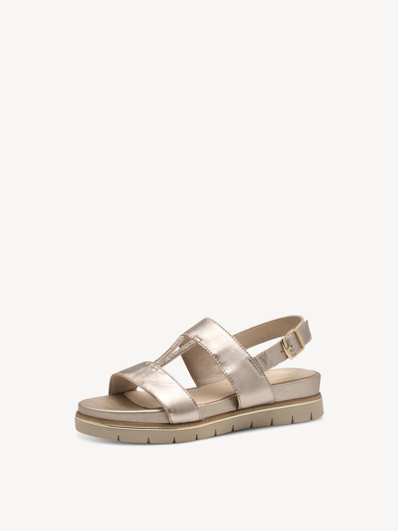 en cuir à talons hauts sandales - or 8-88709-44-909 acheter tamaris sandales en ligne