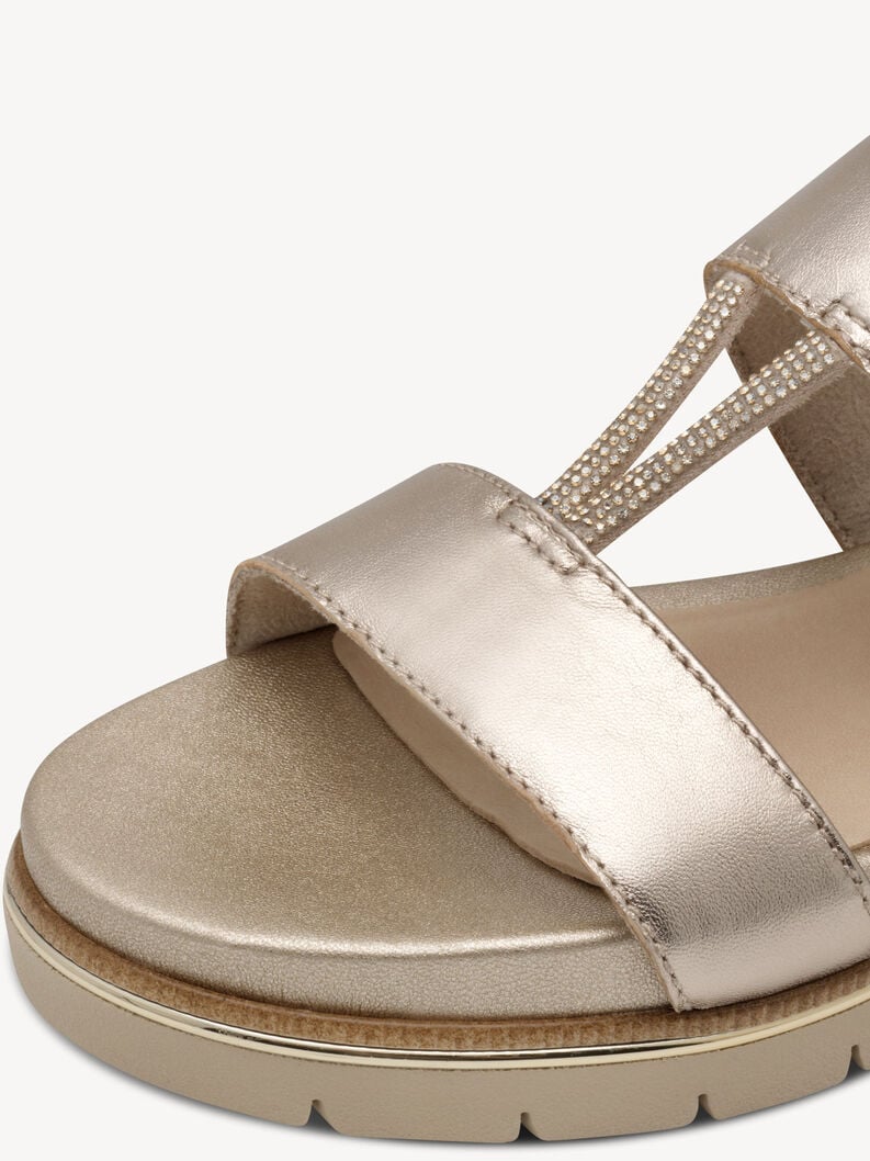 en cuir à talons hauts sandales - or 8-88709-44-909 acheter tamaris sandales en ligne