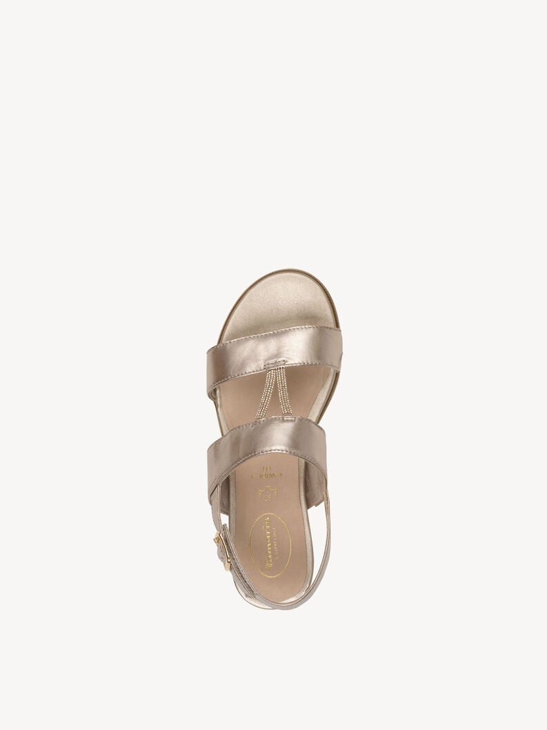 en cuir à talons hauts sandales - or 8-88709-44-909 acheter tamaris sandales en ligne