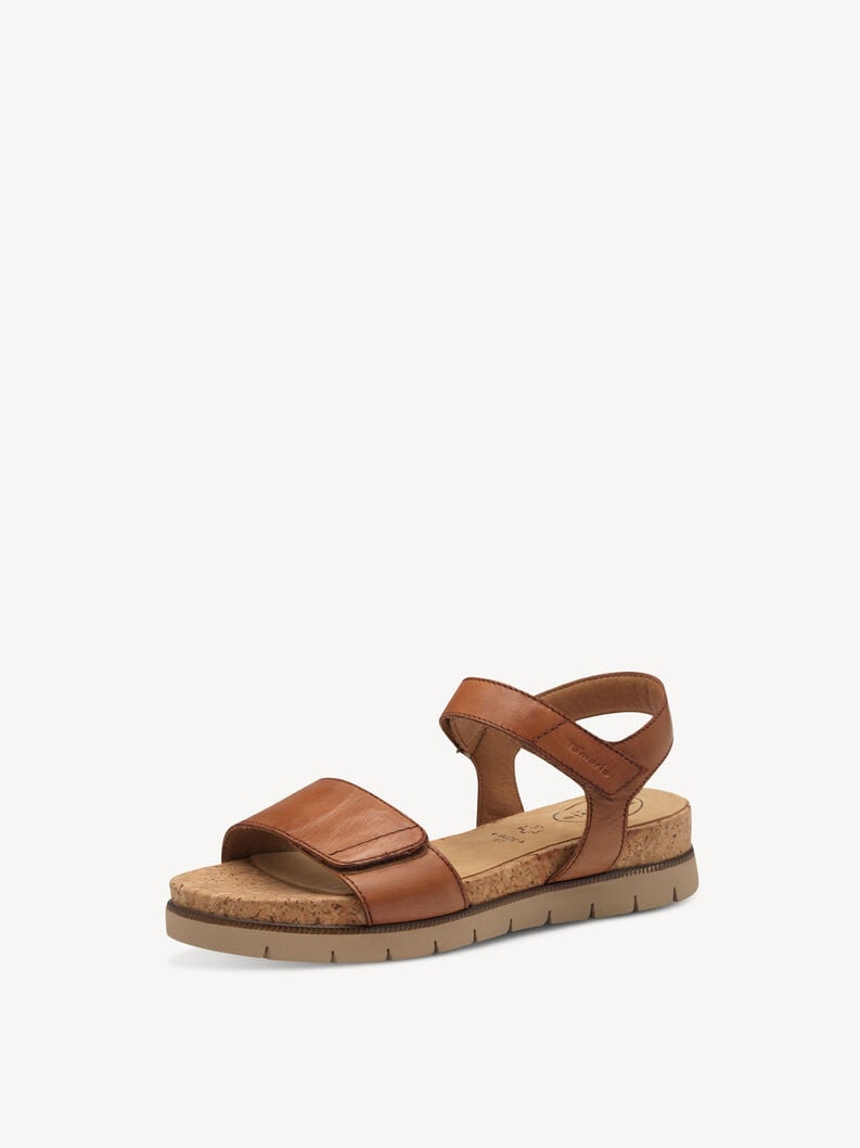 en cuir à talons hauts sandales - brun 8-88710-42-327 acheter tamaris sandales en ligne
