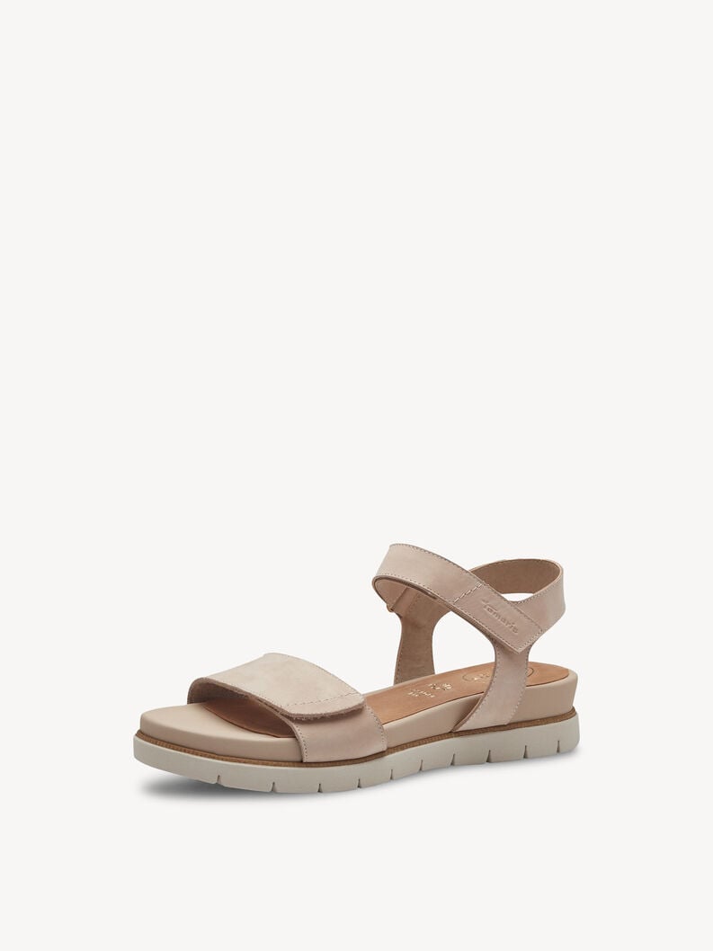 en cuir à talons hauts sandales - beige 8-88710-42-403 acheter tamaris sandales en ligne