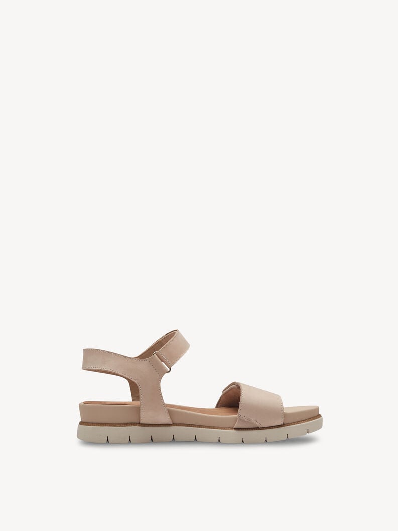 en cuir à talons hauts sandales - beige 8-88710-42-403 acheter tamaris sandales en ligne