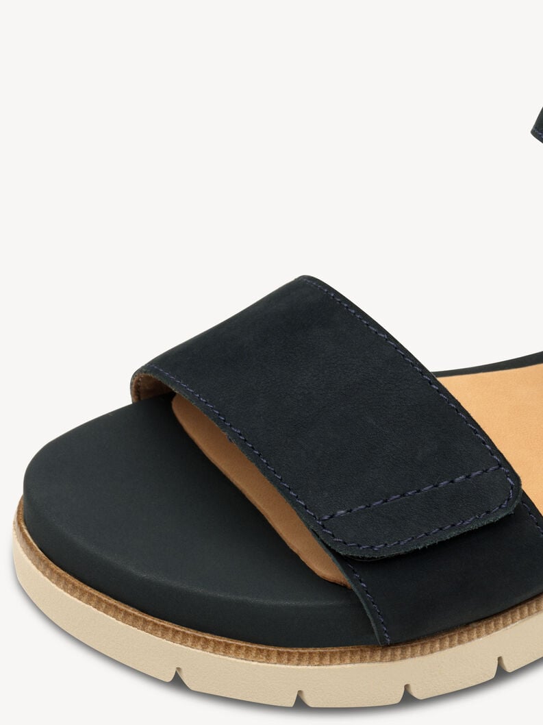 en cuir à talons hauts sandales - bleu 8-88710-42-803 acheter tamaris sandales en ligne