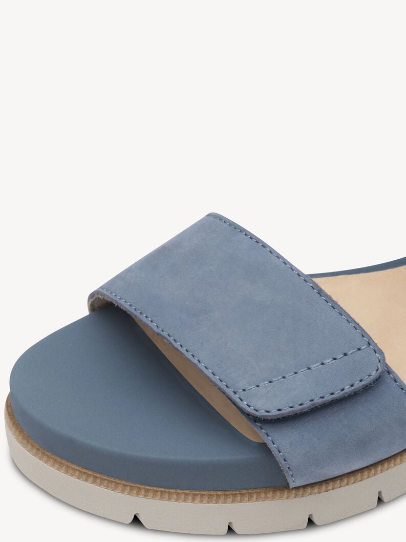 en cuir à talons hauts sandales - bleu 8-88710-42-811 acheter tamaris sandales en ligne