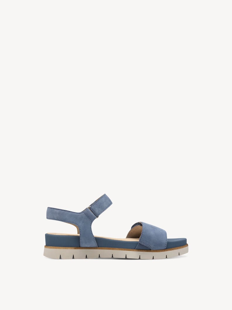 en cuir à talons hauts sandales - bleu 8-88710-42-811 acheter tamaris sandales en ligne