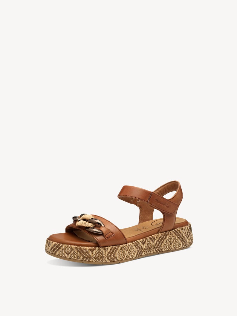en cuir à talons hauts sandales - brun 8-88729-44-305 acheter tamaris sandales en ligne
