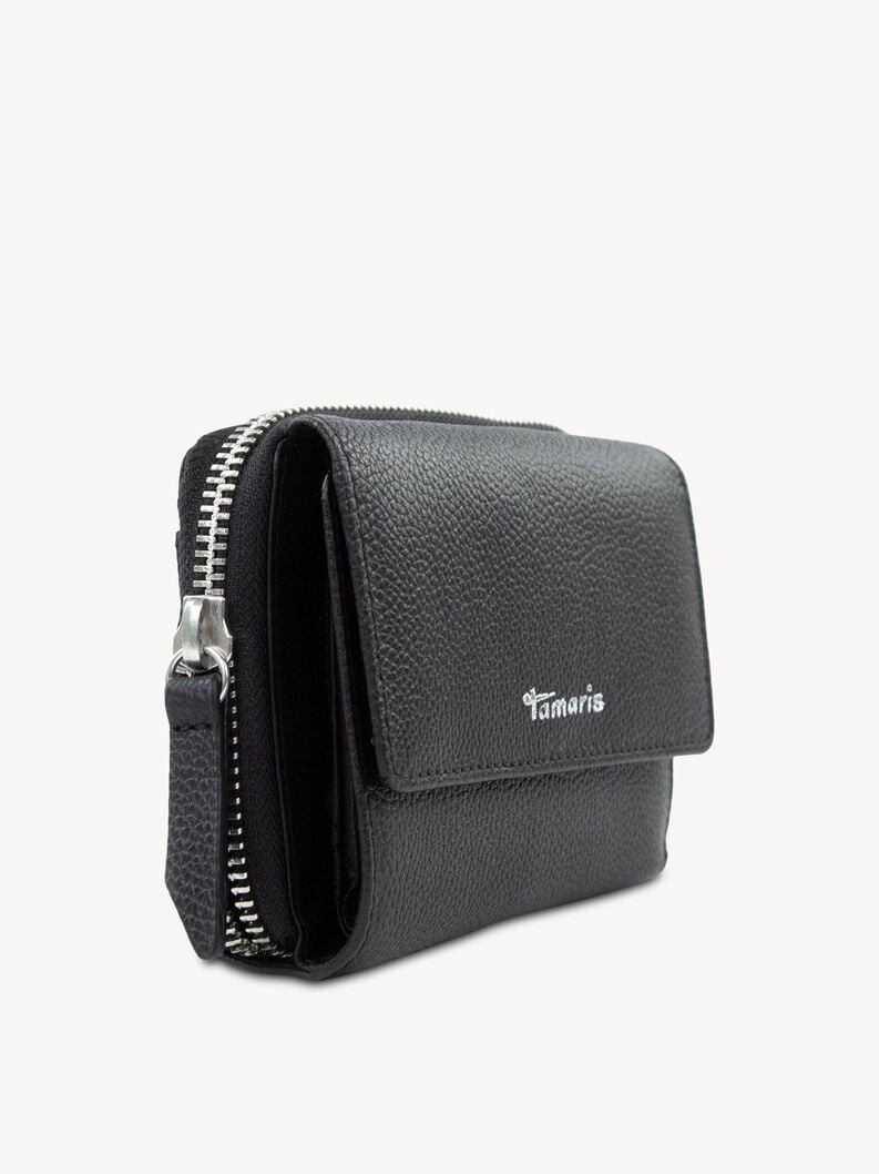 porte-monnaie en cuir - noir 50007-100 acheter tamaris sacs à main et étuis en ligne