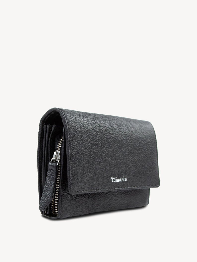 porte-monnaie en cuir - noir 50008-100 acheter tamaris sacs à main et étuis en ligne