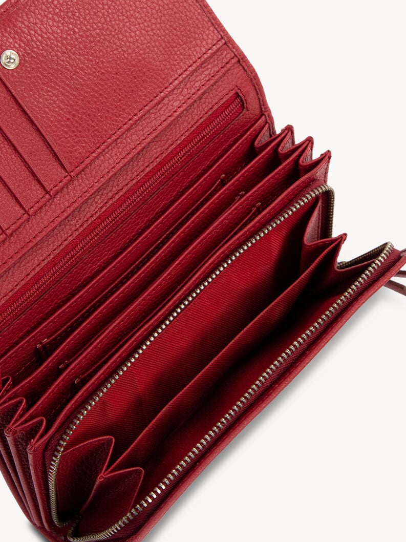 porte-monnaie en cuir - rouge 50008-600 acheter tamaris sacs à main et étuis en ligne