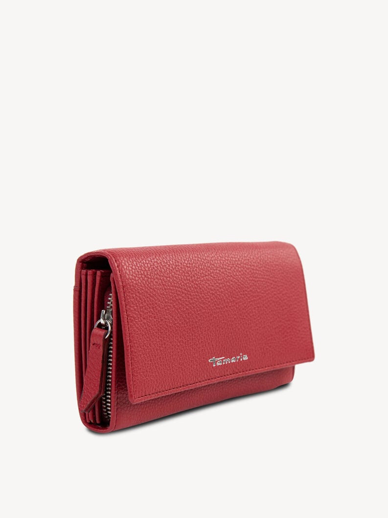 porte-monnaie en cuir - rouge 50008-600 acheter tamaris sacs à main et étuis en ligne