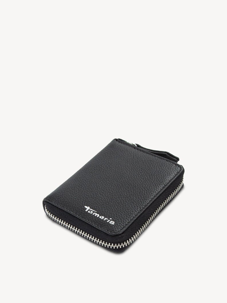 porte-monnaie en cuir - noir 50009-100 acheter tamaris sacs à main et étuis en ligne