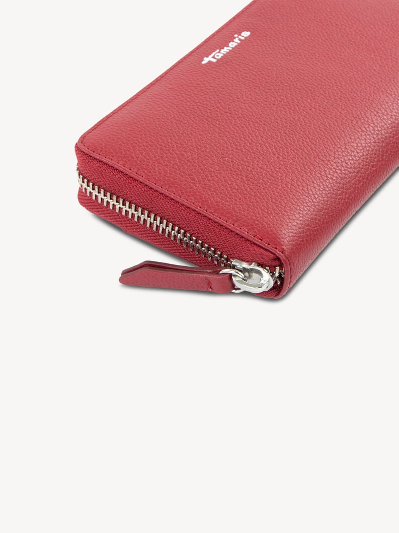porte-monnaie en cuir - rouge 50011-600 acheter tamaris sacs à main et étuis en ligne