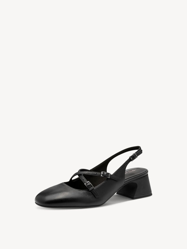 cuir harnais pompes - noir 1-29662-45-003 acheter tamaris fronde des pompes en ligne