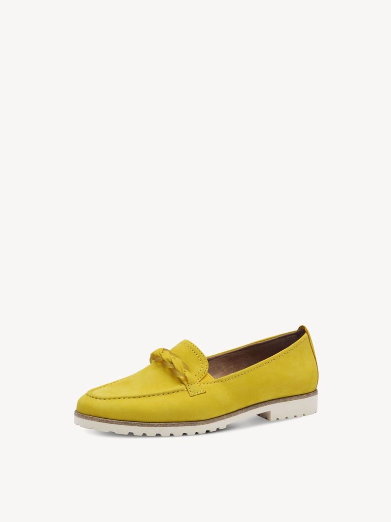 cuir-pantoufles - jaune 1-24200-42-600 acheter tamaris faible chaussures chaussons en ligne