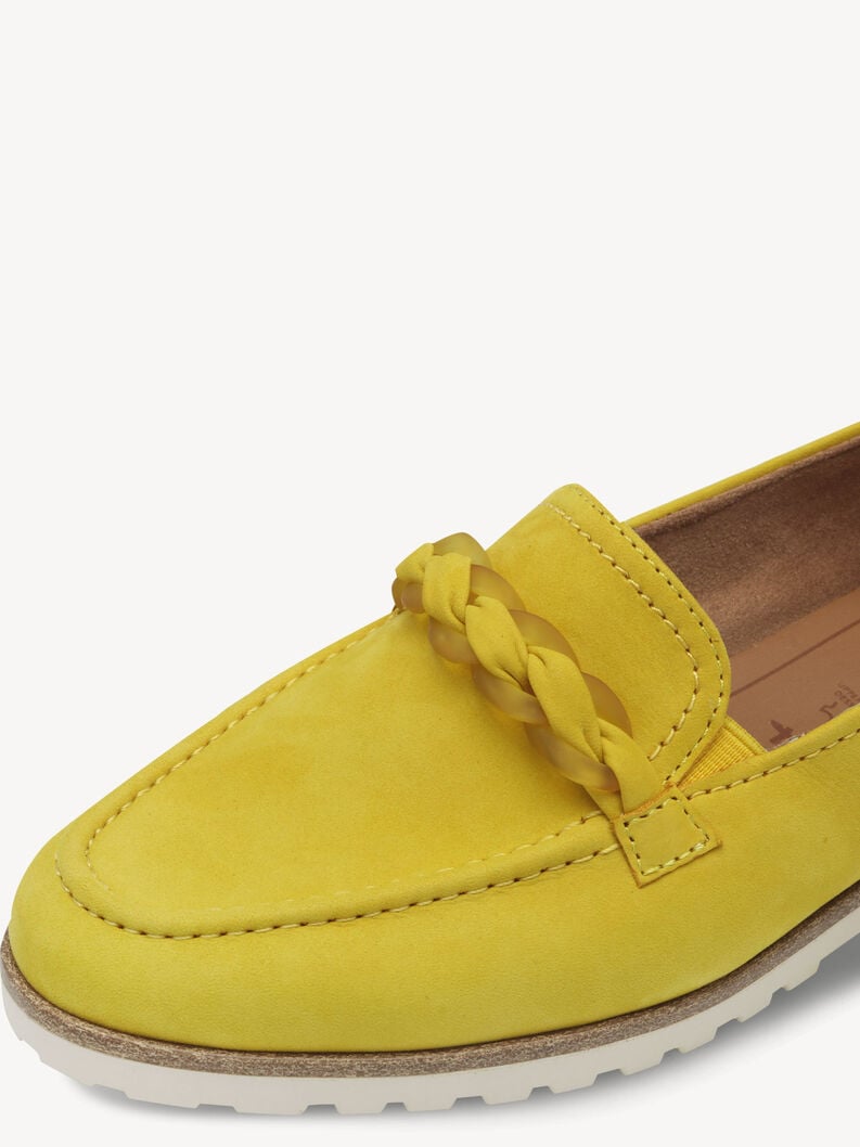cuir-pantoufles - jaune 1-24200-42-600 acheter tamaris faible chaussures chaussons en ligne