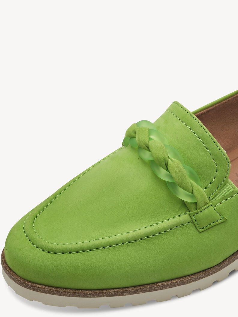 cuir pantoufle verte 1-24200-42-718 acheter tamaris faible chaussures chaussons en ligne