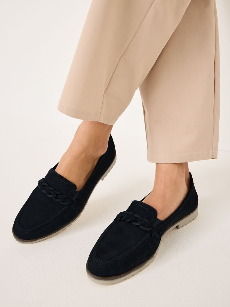 cuir pantoufle bleu 1-24200-42-805 acheter tamaris faible chaussures chaussons en ligne