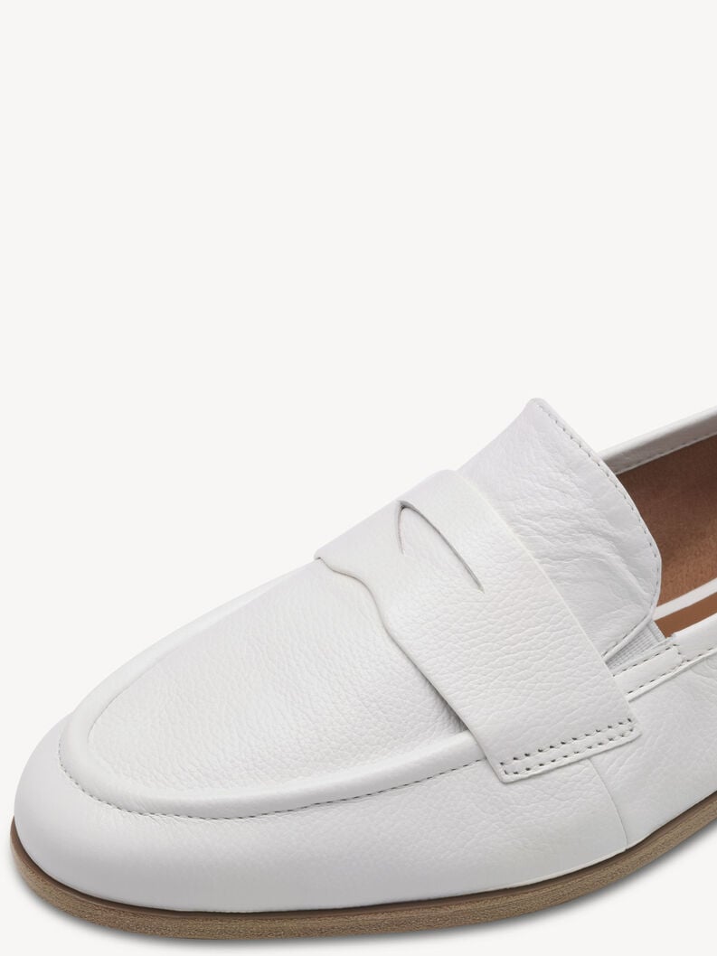 cuir-pantoufles - blanc 1-24210-42-100 acheter tamaris faible chaussures chaussons en ligne