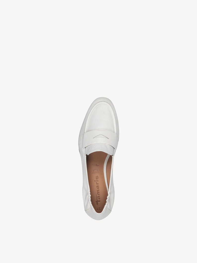 cuir-pantoufles - blanc 1-24210-42-100 acheter tamaris faible chaussures chaussons en ligne