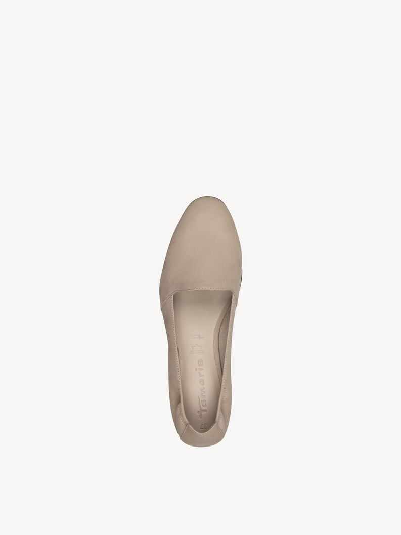 cuir pantoufle - beige 1-24212-42-341 acheter tamaris faible chaussures chaussons en ligne