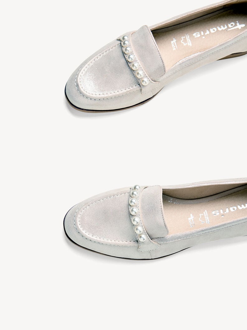 cuir pantoufle dargent 1-24220-44-941 acheter tamaris faible chaussures chaussons en ligne
