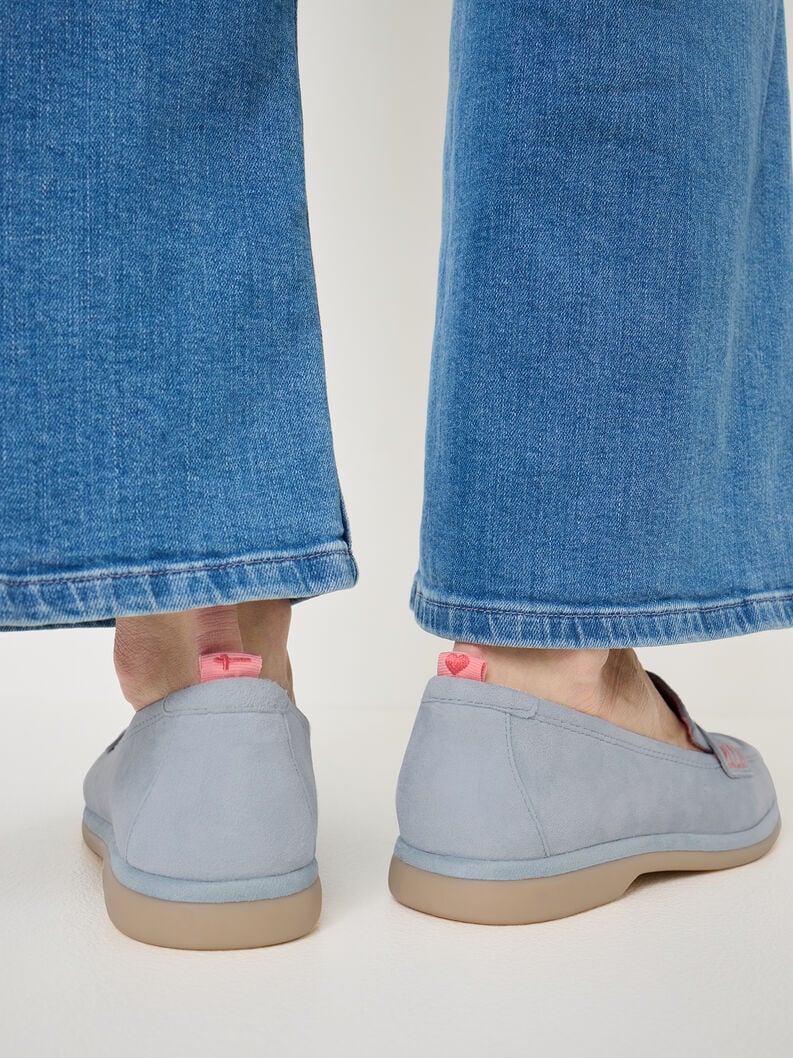 cuir pantoufle bleu 1-24224-44-880 acheter tamaris faible chaussures chaussons en ligne