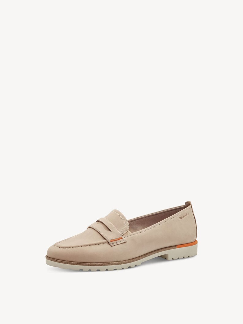 cuir pantoufle - beige 1-24228-44-418 acheter tamaris faible chaussures chaussons en ligne
