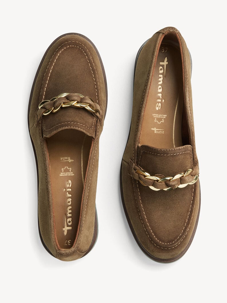 cuir slipper - brun 1-24230-45-310 acheter tamaris faible chaussures chaussons en ligne