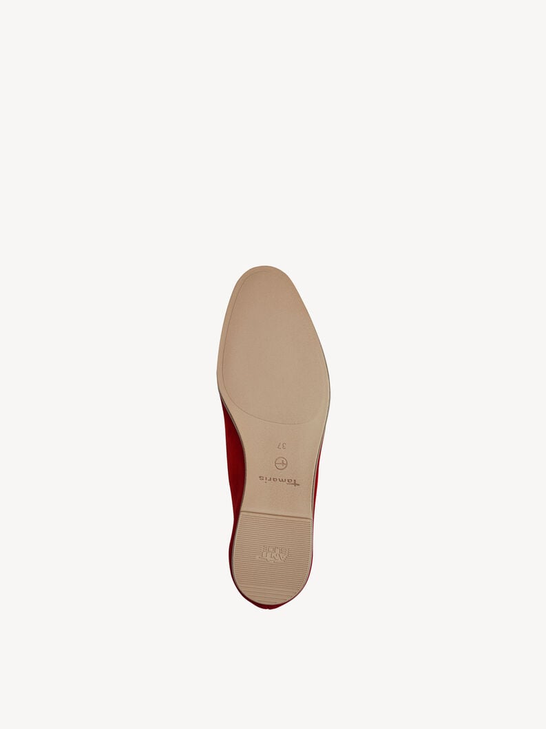 cuir pantoufle rouge 1-24240-44-500 acheter tamaris faible chaussures chaussons en ligne