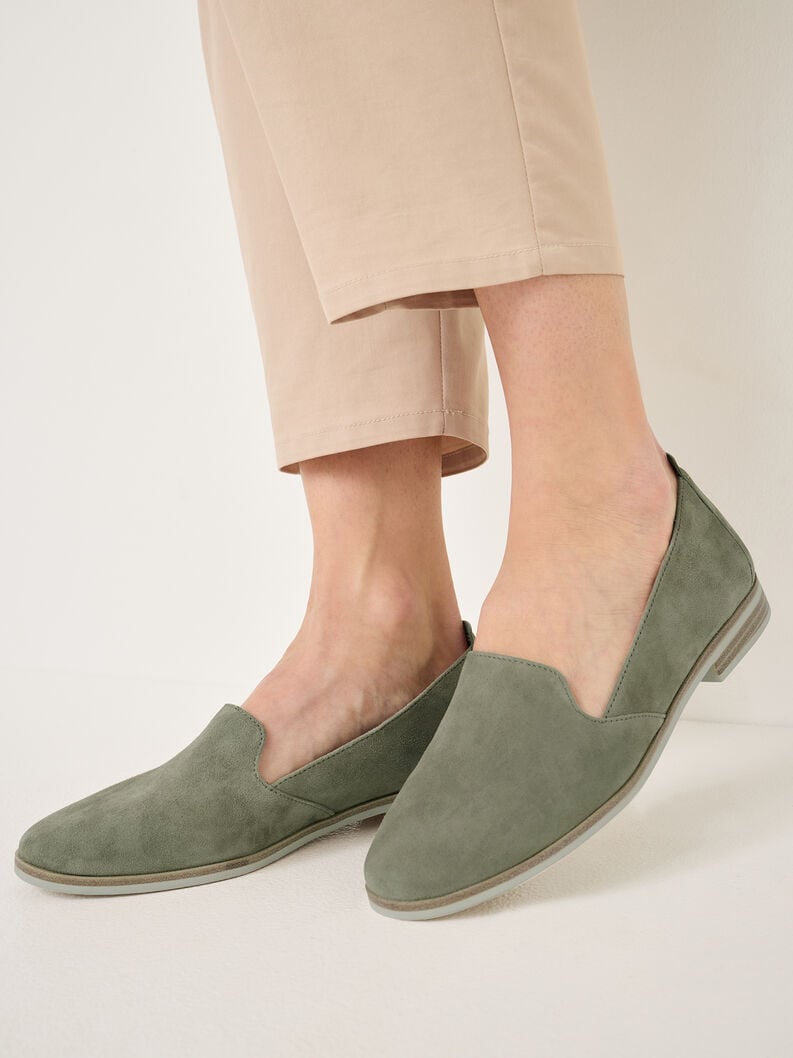 cuir pantoufle verte 1-24298-42-771 acheter tamaris faible chaussures chaussons en ligne