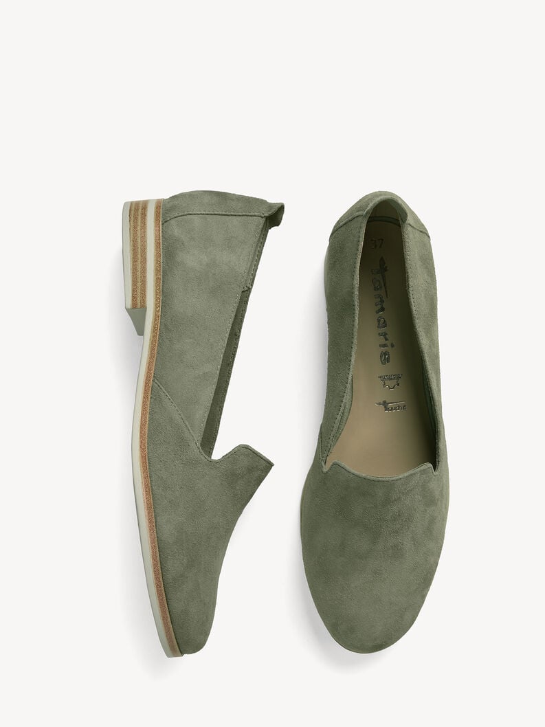 cuir pantoufle verte 1-24298-42-771 acheter tamaris faible chaussures chaussons en ligne
