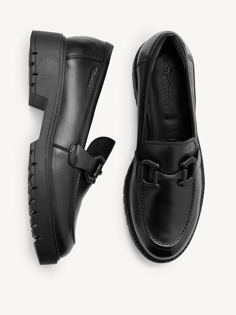 cuir-pantoufles - noir 1-24723-43-003 acheter tamaris faible chaussures chaussons en ligne