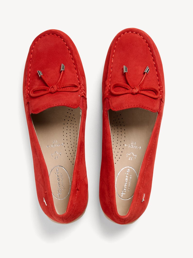 cuir pantoufle rouge 8-84600-44-501 acheter tamaris faible chaussures chaussons en ligne