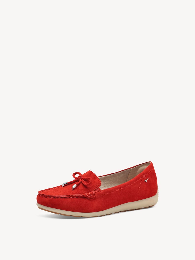 cuir pantoufle rouge 8-84600-44-501 acheter tamaris faible chaussures chaussons en ligne