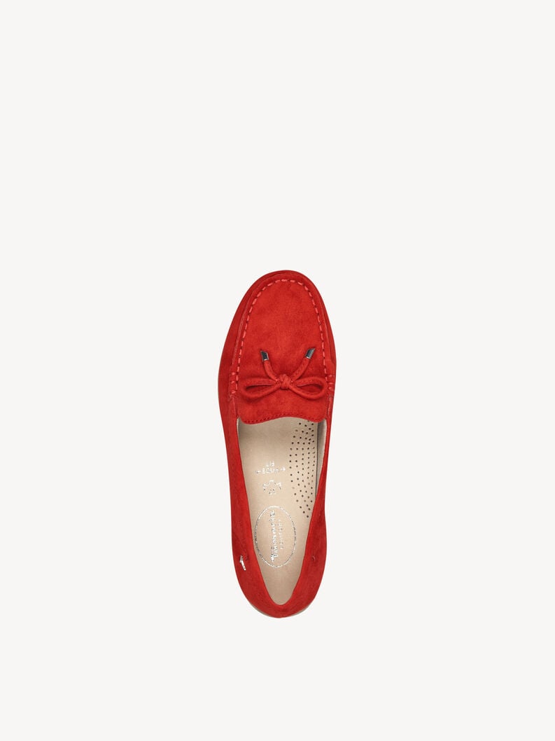 cuir pantoufle rouge 8-84600-44-501 acheter tamaris faible chaussures chaussons en ligne