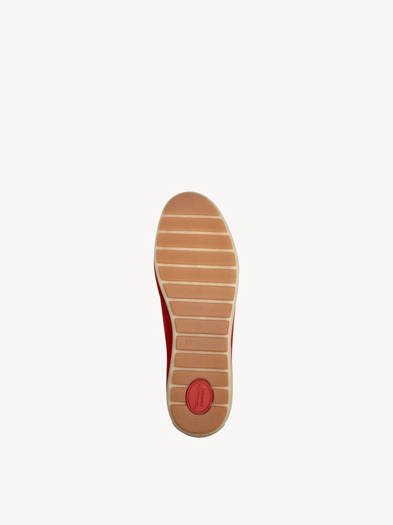cuir pantoufle rouge 8-84600-44-501 acheter tamaris faible chaussures chaussons en ligne