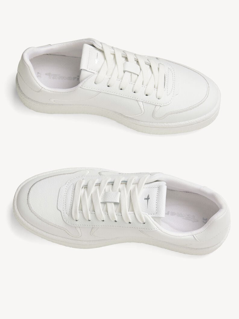 cuir sneaker - blanc 1-23701-45-117 acheter des baskets tamaris en ligne