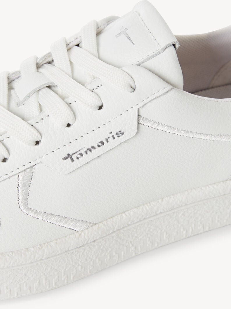 cuir sneaker - blanc 1-23701-45-117 acheter des baskets tamaris en ligne
