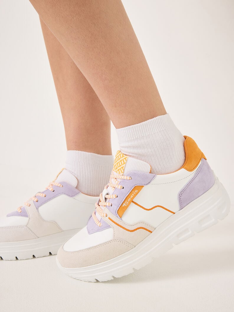 baskets - orange 1-23710-44-608 acheter des baskets tamaris en ligne