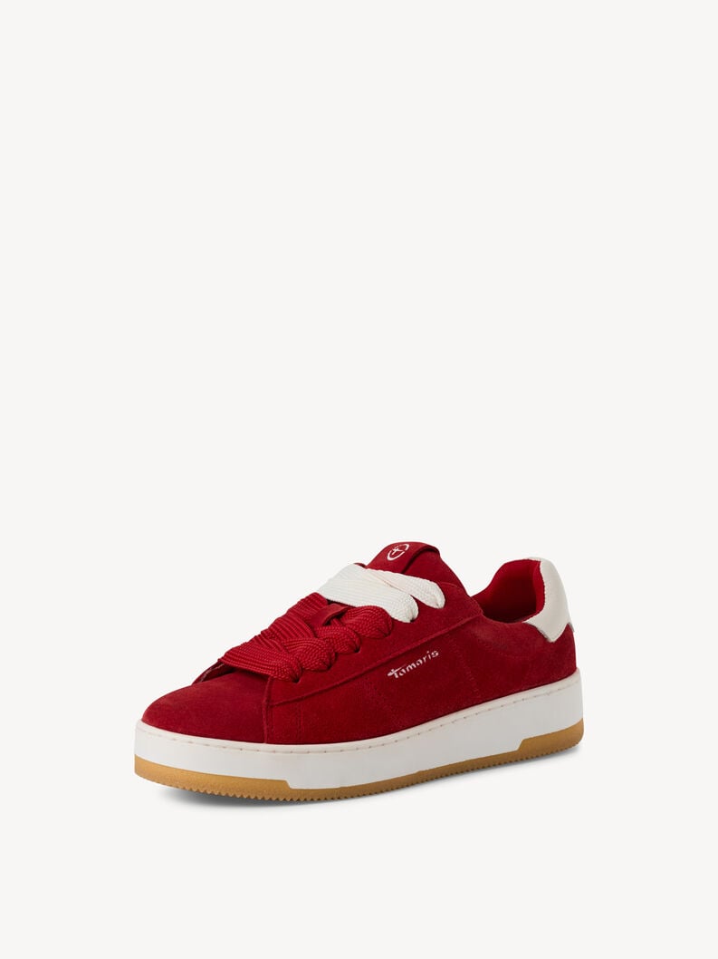 cuir sneaker - rouge 1-23716-43-500 acheter des baskets tamaris en ligne