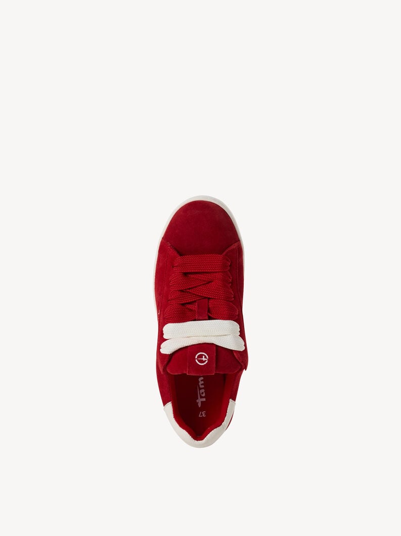 cuir sneaker - rouge 1-23716-43-500 acheter des baskets tamaris en ligne